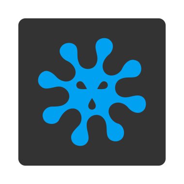 Mikroorganizma yuvarlak kare düğme