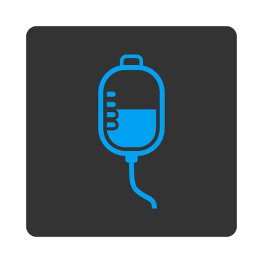 Terapi damlalık yuvarlak kare düğme