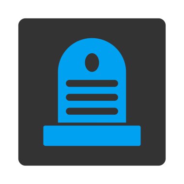 Mezar taşı yuvarlak kare düğme