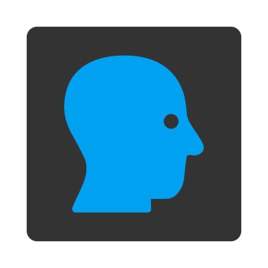 Sessiz kafa yuvarlak kare düğme