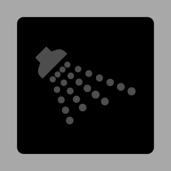 Shower Rounded Square Button — Stockvector