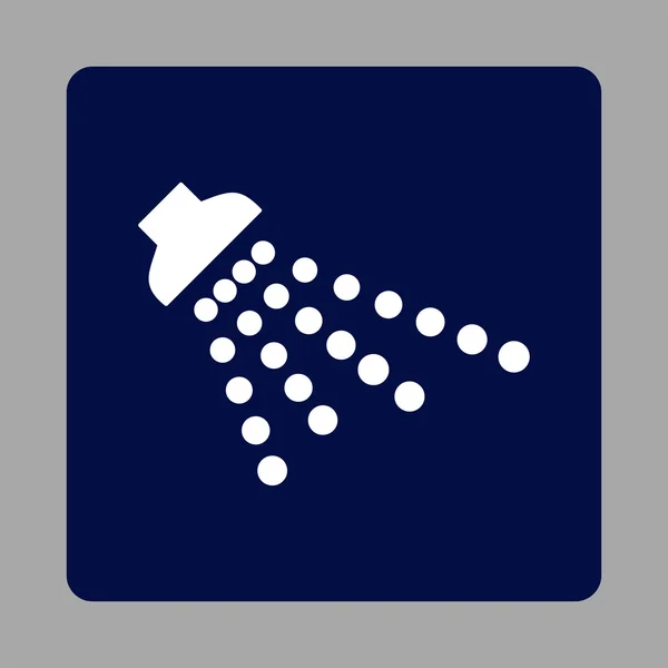 Shower Rounded Square Button — Stockvector