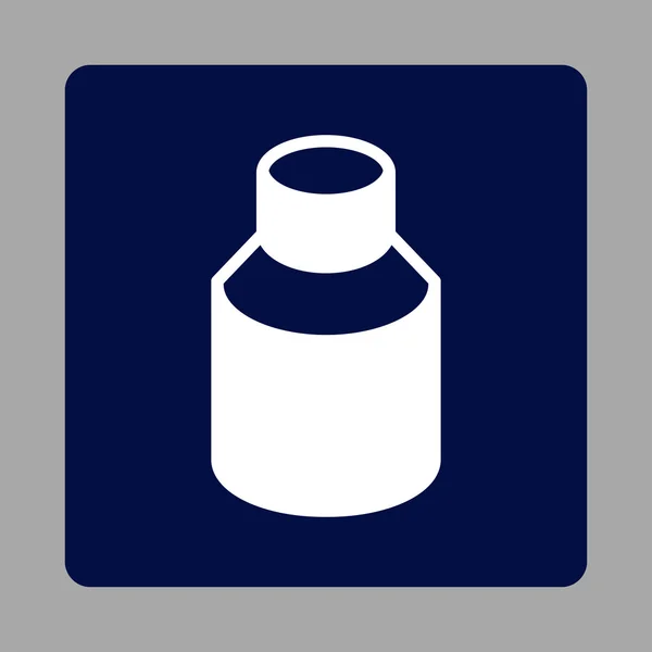 Пляшка Закруглена квадратна кнопка — стоковий вектор