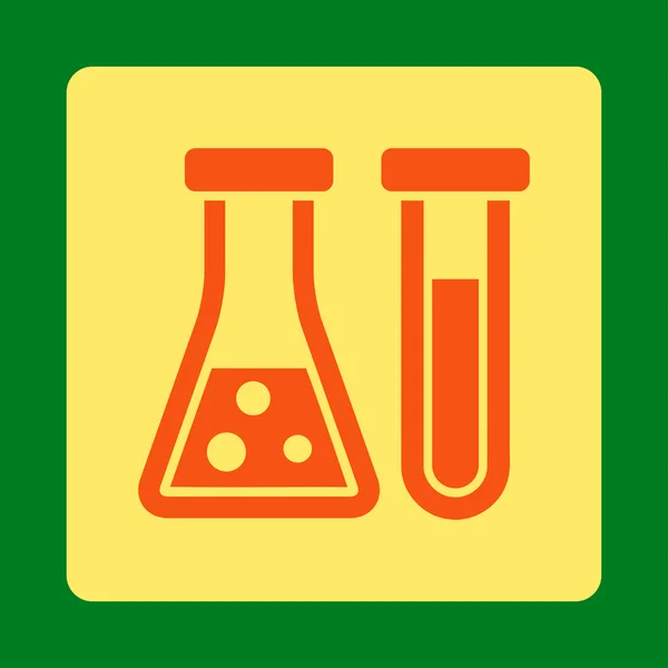 Botón cuadrado redondeado de química — Archivo Imágenes Vectoriales