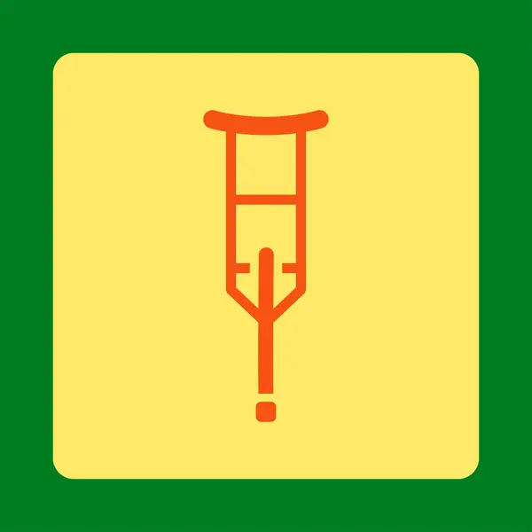 Bouton carré arrondi béquille — Image vectorielle