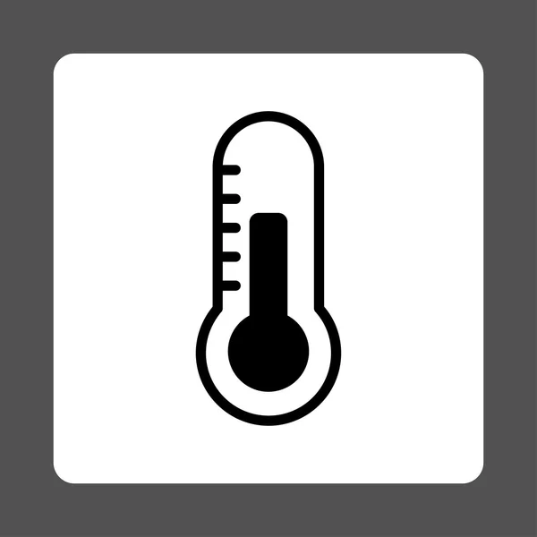 Teplota zaoblené čtvercové tlačítko — Stockový vektor