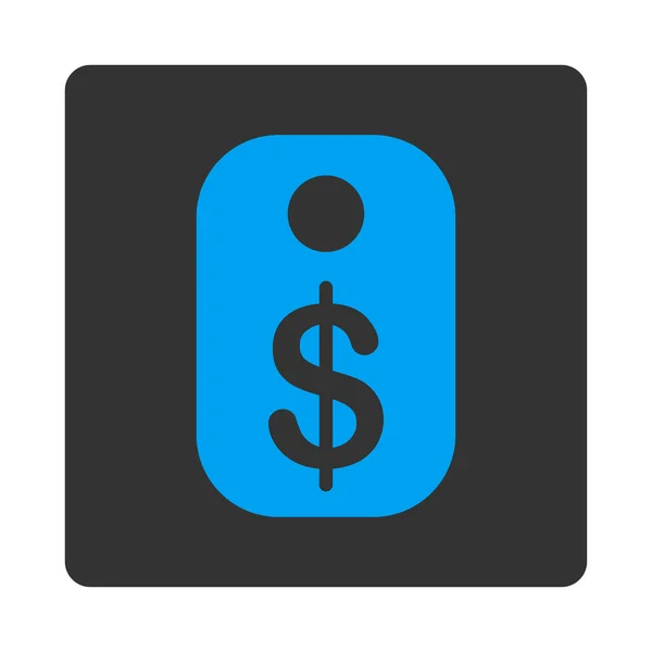 Preço Tag botão quadrado arredondado —  Vetores de Stock