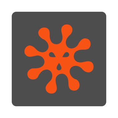 Mikroorganizma yuvarlak kare düğme