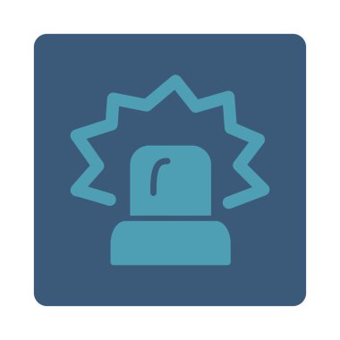 Siren yuvarlak kare düğme