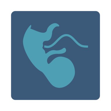 Maymun embriyo yuvarlak kare düğme