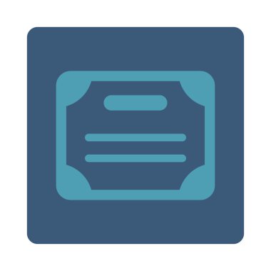 Sertifika Yuvarlak Kare Düğmesi