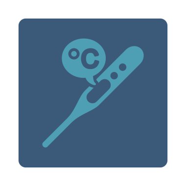 Celsius Sıcaklığı Yuvarlak Kare Düğmesi