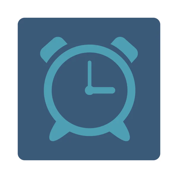 Relógio Sirene botão quadrado arredondado — Vetor de Stock