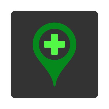 Klinik işaretçi düz düğme