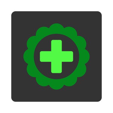 Tıbbi etiket düz düğme