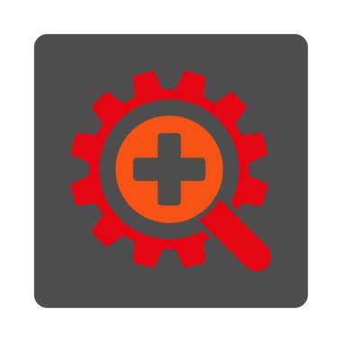 Tıbbi teknoloji düz butonu