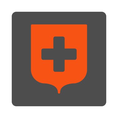 Tıbbi kalkan düz düğme