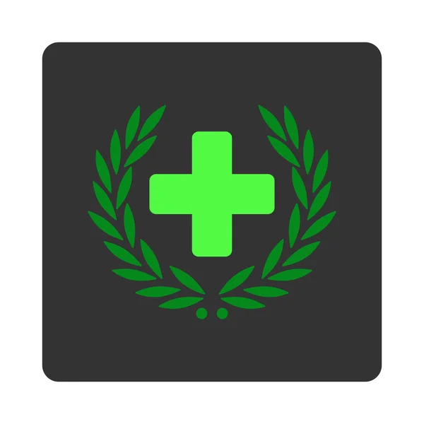 Medical Glory Flat Button — Stock Vector