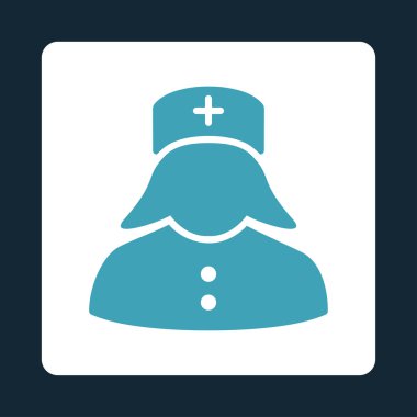 Hemşire düz düğme