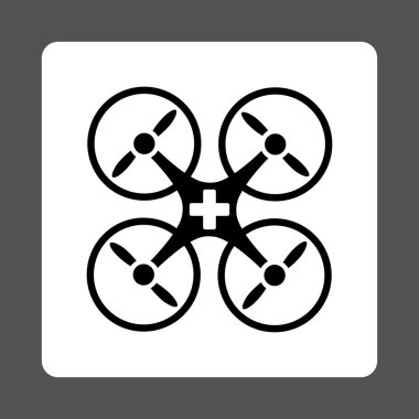 Tıbbi dron düz düğme