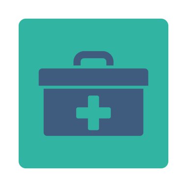 İlkyardım araç kutusu düz düğme