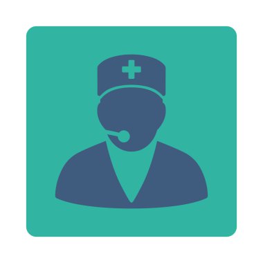 Tıbbi Yöneticisi düz düğme