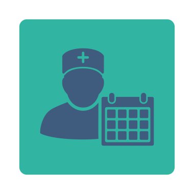 Doktor takvim düz düğme