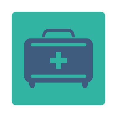 İlkyardım araç seti düz düğme