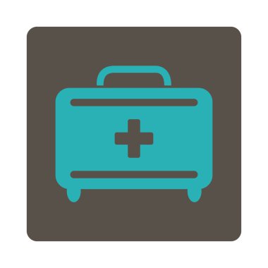 İlkyardım araç seti düz düğme