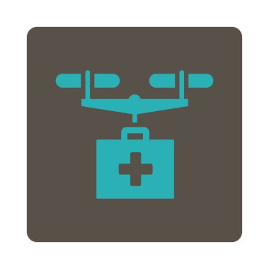 Ağrı kesici hava helikopter sevk irsaliyesi düz düğme