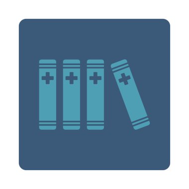 Tıbbi Kütüphane Düz Düğmesi