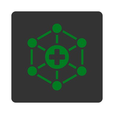 Tıbbi ağ düz düğme