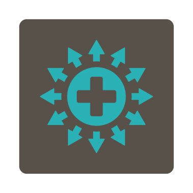 Eczane dağıtım düz düğme