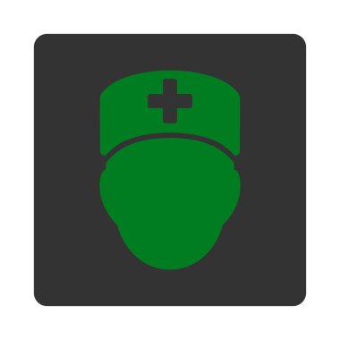 Doktor kafa düz düğme