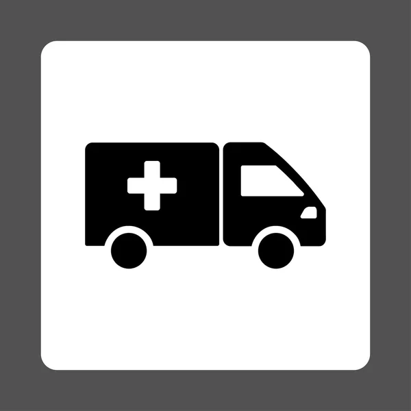 Medicine Shipment Flat Button — Stock Vector