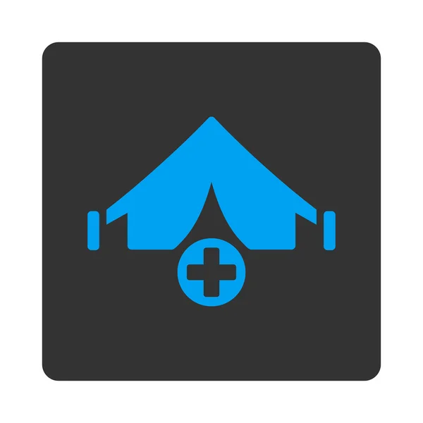 Πεδίο Νοσοκομείο επίπεδη κουμπί — Διανυσματικό Αρχείο