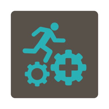 Tedavi süreci düz düğme