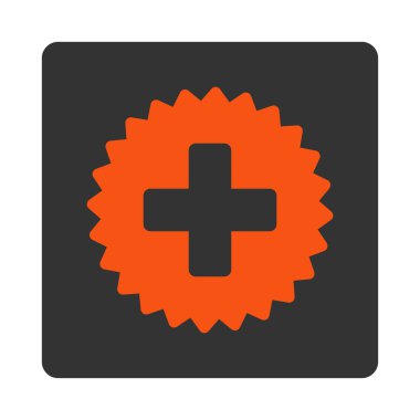 Sağlık damgası düz düğme