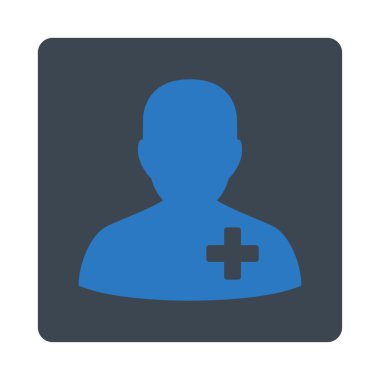 Tıbbi gönüllü düz düğme