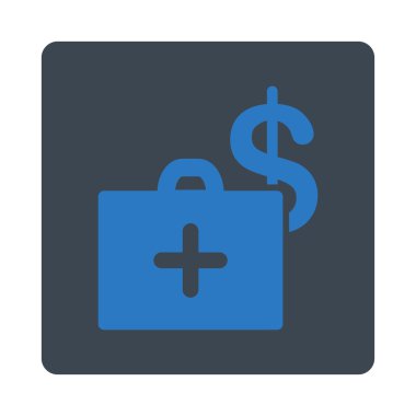 Sağlık fonu düz düğme