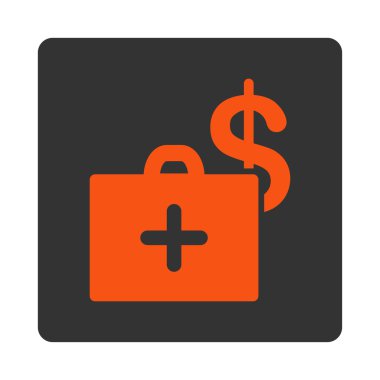 Sağlık fonu düz düğme