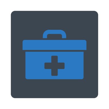 İlkyardım araç kutusu düz düğme