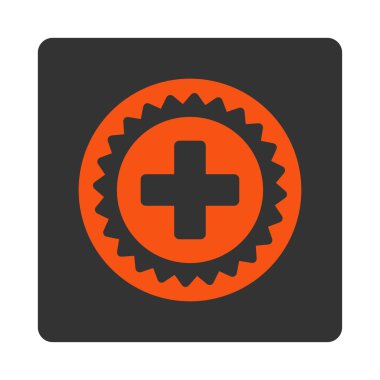 Tıbbi damga düz düğme