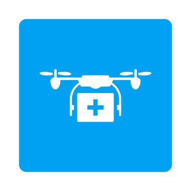 Tıbbi helikopter nakliye düz düğme