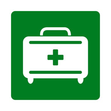 İlkyardım araç seti düz düğme