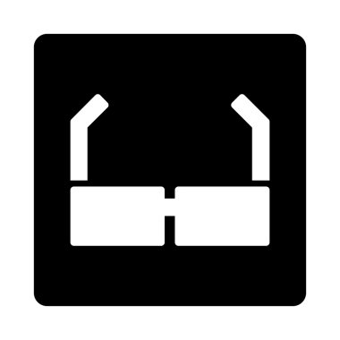 Gözlük düz düğme