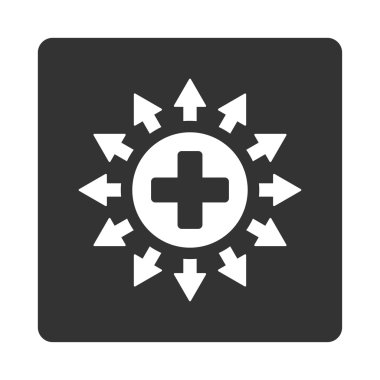 Eczane dağıtım düz düğme