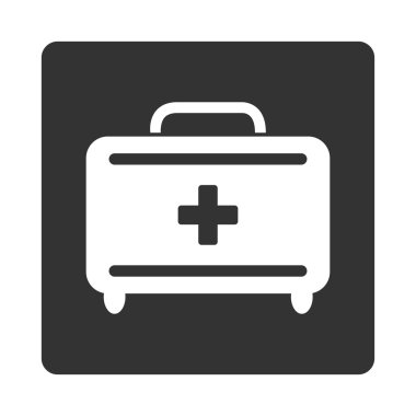 İlkyardım araç seti düz düğme