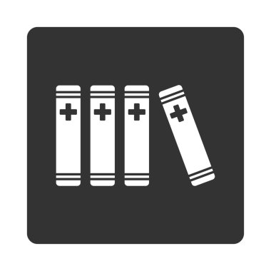 Tıbbi Kütüphane Düz Düğmesi