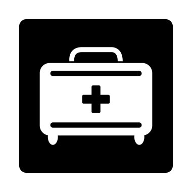 İlkyardım araç seti düz düğme
